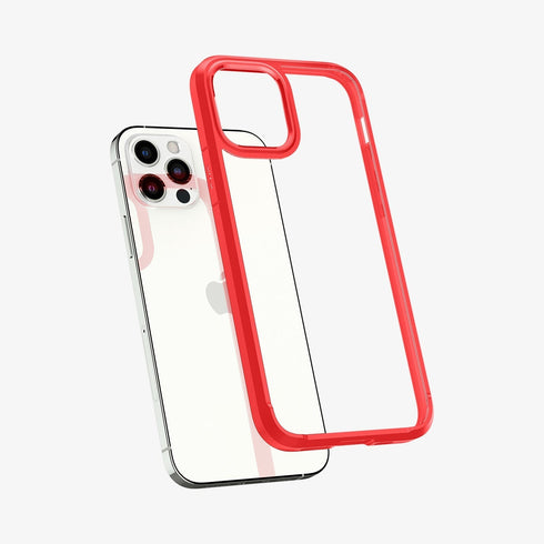 ACS01618 - iPhone 12 Pro Max Case Ultra Hybrid in crystal clear showing the back